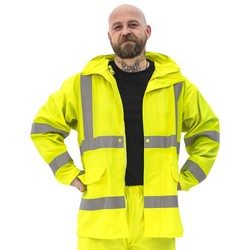 PATRON sadetakki keltainen LK3 EN20471